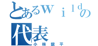 とあるｗｉｌｄの代表（小林龍平）