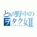 とある野中のヲタク女子Ⅱ（インデックス）