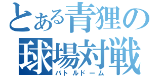 とある青狸の球場対戦（バトルドーム）