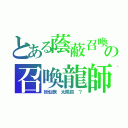 とある蔭蔽召喚（ヒドゥンサモナー）の召喚龍師アオバオクウ（妖仙獣　太鳳狐　？）