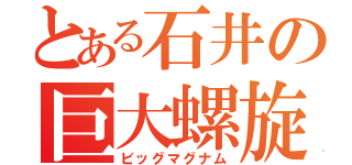 とある石井の巨大螺旋砲（ビッグマグナム）