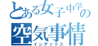 とある女子中学生の空気事情（インデックス）