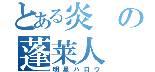 とある炎の蓬莱人（明星ハロウ）