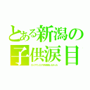 とある新潟の子供涙目（ロックマンエグゼを放送しなかった）