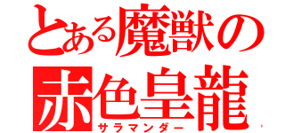 とある魔獣の赤色皇龍（サラマンダー）