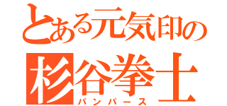 とある元気印の杉谷拳士（パンパース）