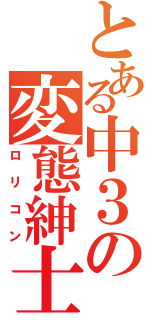 とある中３の変態紳士（ロリコン）