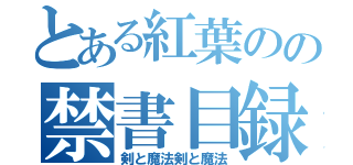 とある紅葉のの禁書目録（剣と魔法剣と魔法）