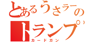 とあるうさラーのトランプ銃（カードガン）