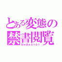 とある変態の禁書閲覧（はぁはぁふぅふぅ）