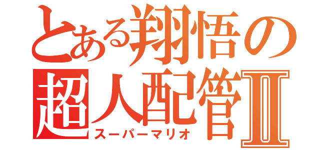 とある翔悟の超人配管工士Ⅱ（スーパーマリオ）