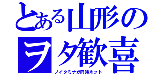 とある山形のヲタ歓喜（ノイタミナが同時ネット）