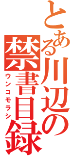 とある川辺の禁書目録（ウンコモラシ）