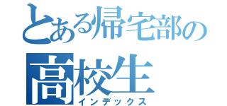 とある帰宅部の高校生（インデックス）