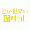 とある世界の時間停止（ザ・ワールド）