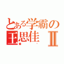 とある学霸の王思佳Ⅱ（禽兽）