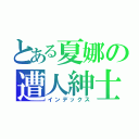 とある夏娜の遭人紳士（インデックス）