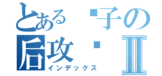 とある棵子の后攻们Ⅱ（インデックス）