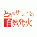 とあるサンソウの自然発火（大火事）