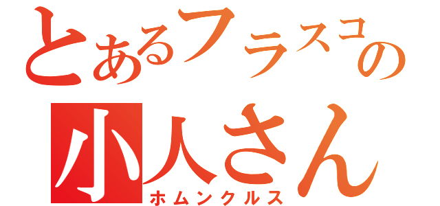 とあるフラスコの小人さん（ホムンクルス）