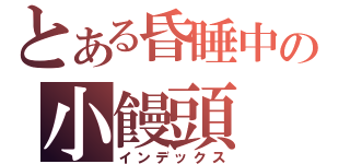 とある昏睡中の小饅頭（インデックス）