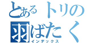 とあるトリの羽ばたく瞬間（インデックス）