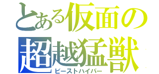 とある仮面の超越猛獣（ビーストハイパー）