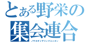 とある野栄の集会連合（ノサカギャザリングユニオン）