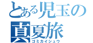 とある児玉の真夏旅（ゴミカイシュウ）