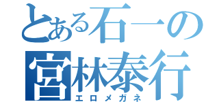 とある石一の宮林泰行（エロメガネ）