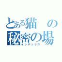 とある猫の秘密の場所（インデックス）