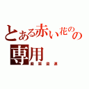 とある赤い花の憧憬の専用（嚴禁盜連）