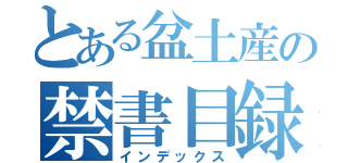 とある盆土産の禁書目録（インデックス）