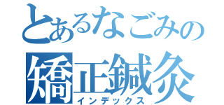 とあるなごみの矯正鍼灸（インデックス）