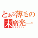 とある薄毛の末廣光一（サカナヤサン）