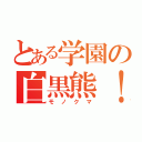 とある学園の白黒熊！（モノクマ）