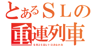 とあるＳＬの重連列車（９月２５日レトロみなかみ）