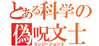 とある科学の偽呪文士（ミンジージョンゴ）