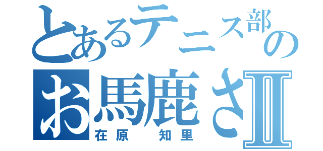 とあるテニス部ののお馬鹿さんⅡ（在原 知里）