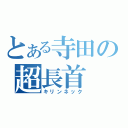 とある寺田の超長首（キリンネック）