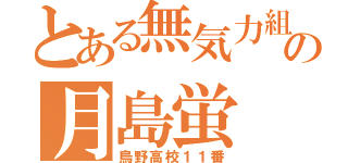 とある無気力組の月島蛍（烏野高校１１番）