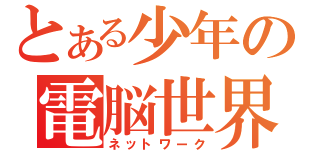 とある少年の電脳世界（ネットワーク）