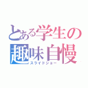 とある学生の趣味自慢（スライドショー）