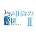 とある田舎の高柳Ⅱ（タカヤナギ）