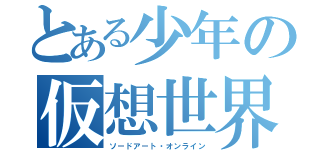 とある少年の仮想世界（ソードアート・オンライン）