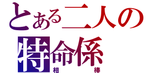 とある二人の特命係（相棒）