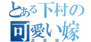 とある下村の可愛い嫁（犬走椛）