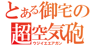 とある御宅の超空気砲（ウジイエエアガン）