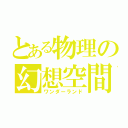 とある物理の幻想空間（ワンダーランド）