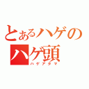 とあるハゲのハゲ頭（ハゲアタマ）